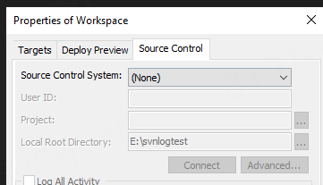 SVN Bat change source control to none
