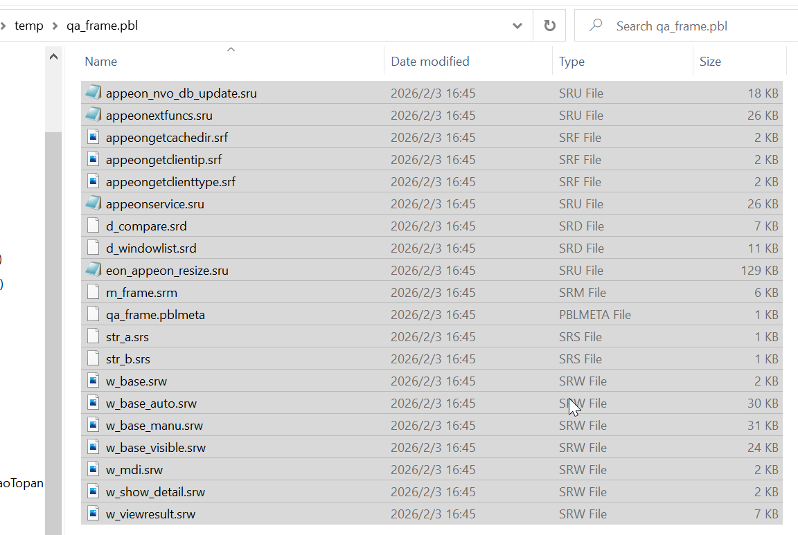 Overwrite files in PBL