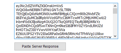 Server Response Field