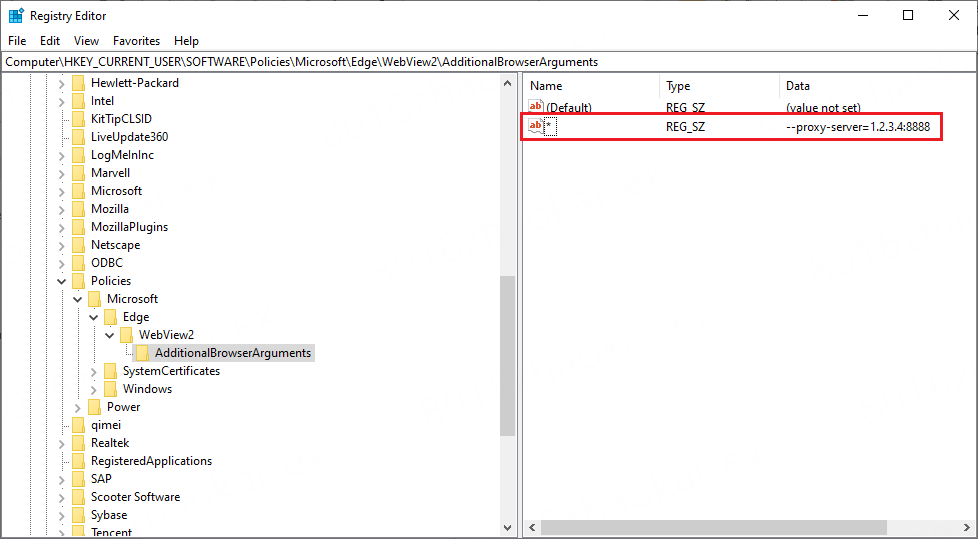how to set webview2 browser flags