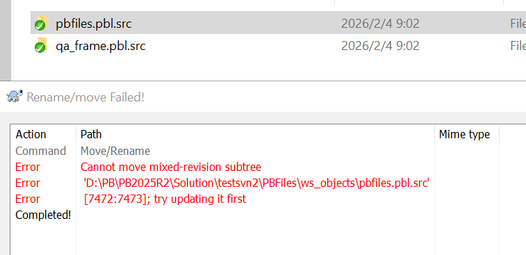 not up to date SVN error