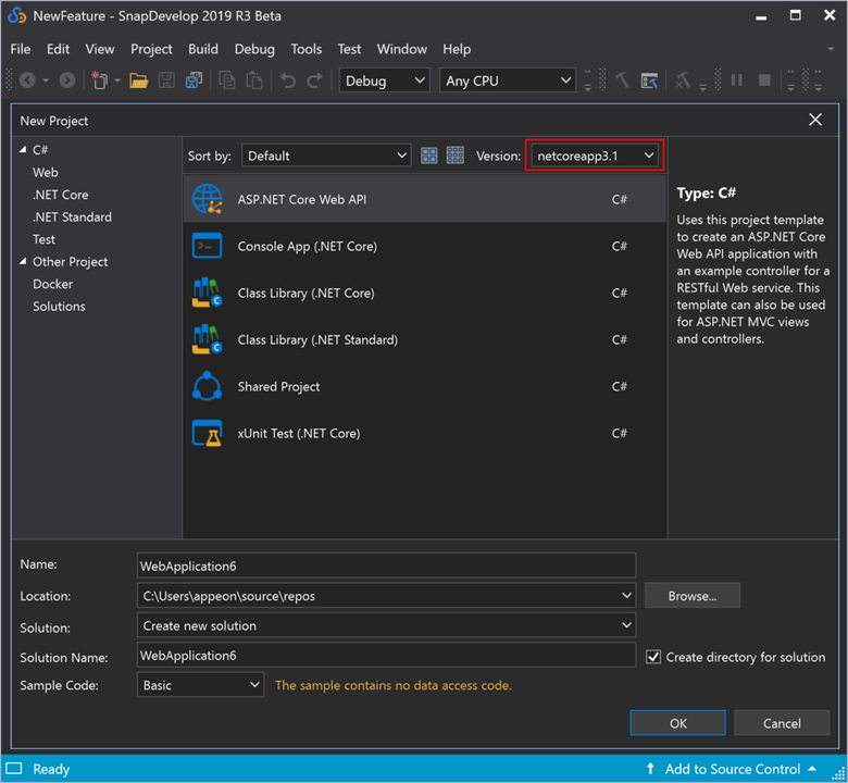 .NET Core 3.1 Support