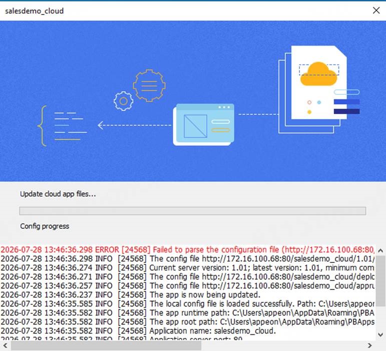 error screenshot