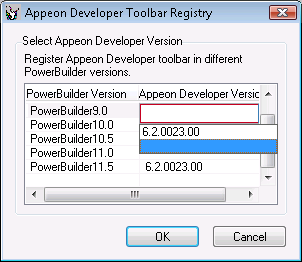 Register toolbar to PowerBuilder