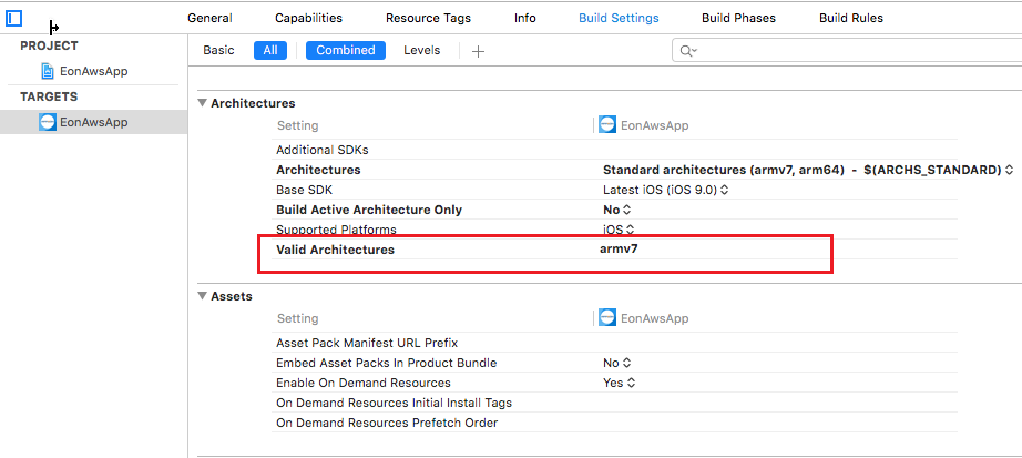 Architecture settings in Xcode 7