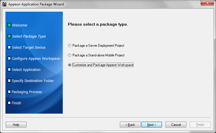 Select package type