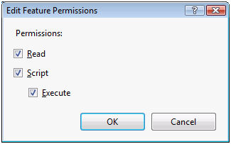 Edit feature permissions