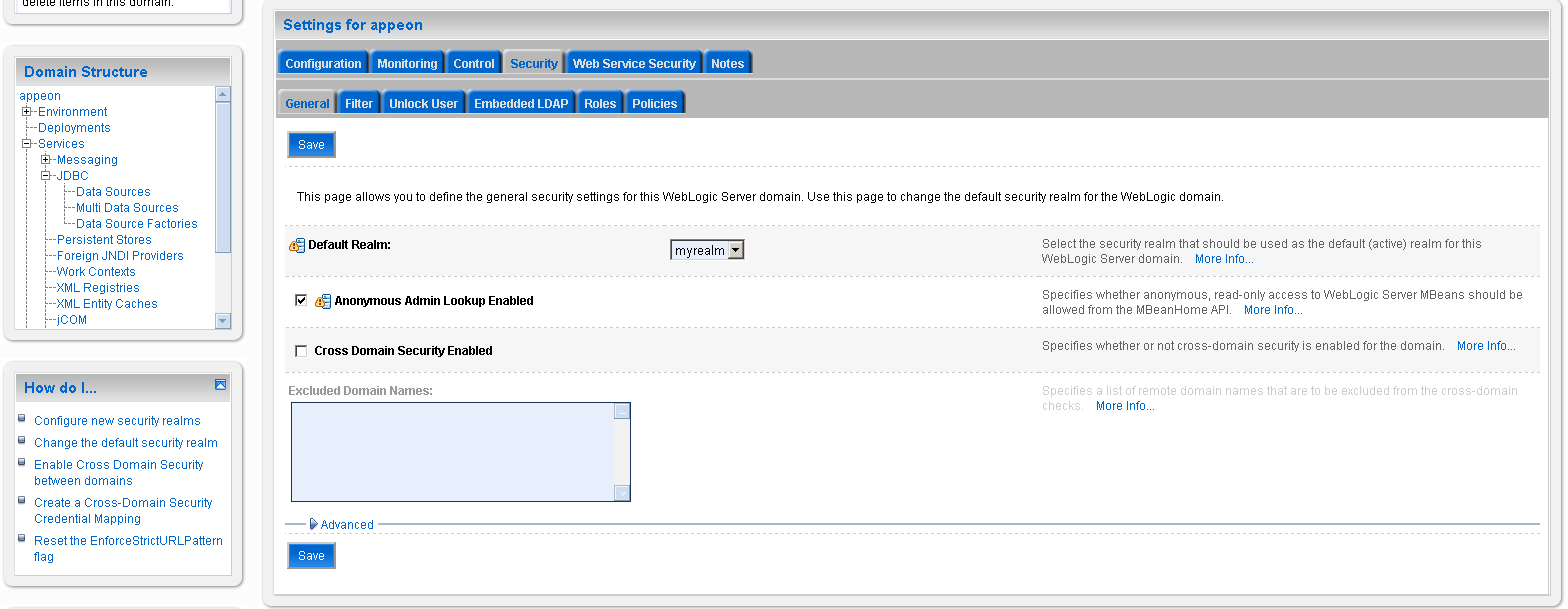 Settings for the base_domain page