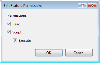 Edit feature permissions
