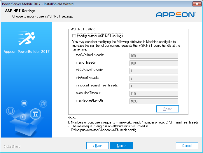 ASP .NET settings