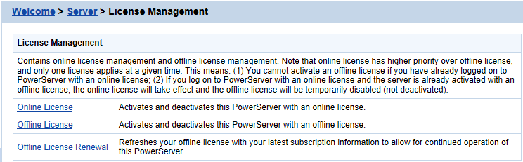 License Management - Online License