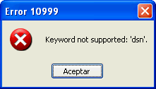 Error 10999