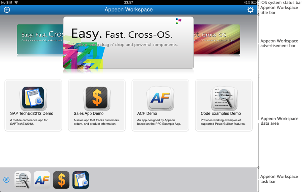 Appeon Workspace on iPad