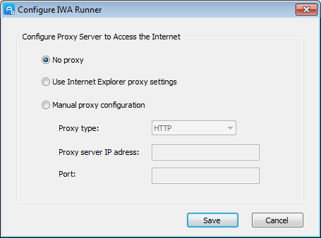 Configure IWA Runner